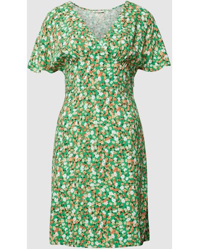 Tom Tailor Mini-jurk Met All-over Print - Groen