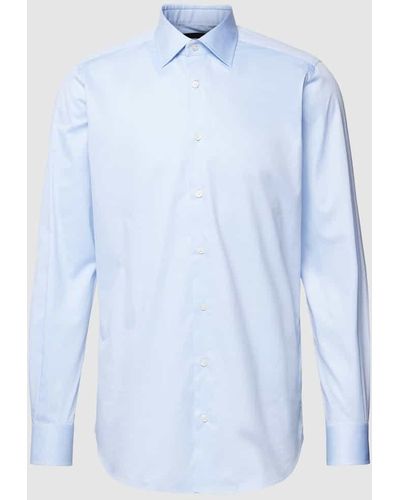 Windsor. Business-Hemd mit Kentkragen Modell 'TORRI' - Blau