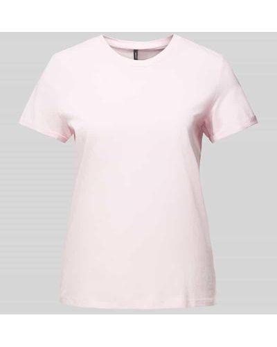 Vero Moda T-Shirt mit Rundhalsausschnitt Modell 'PAULA' - Pink