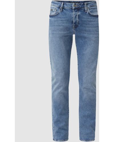 Mavi Slim Fit Jeans Met Stretch, Model 'yves' - Blauw