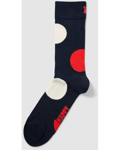 Happy Socks Socken mit Allover-Muster Modell 'Jumbo Dot' - Blau
