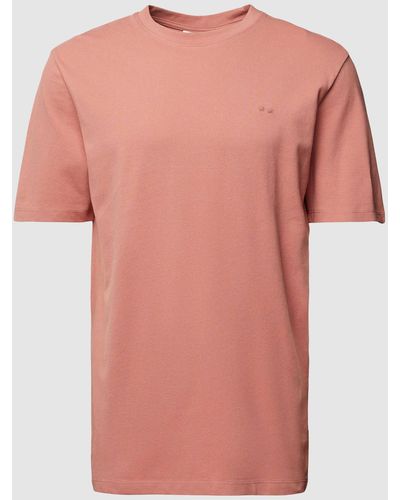 Minimum T-Shirt mit Rundhalsausschnitt Modell 'SIMS' - Pink