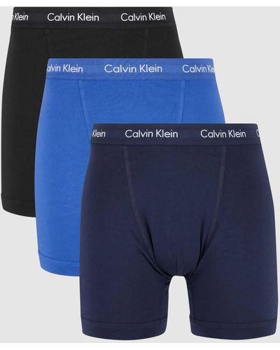 Calvin Klein Classic Fit Retro Pants im 3er-Pack - langes Bein - Blau