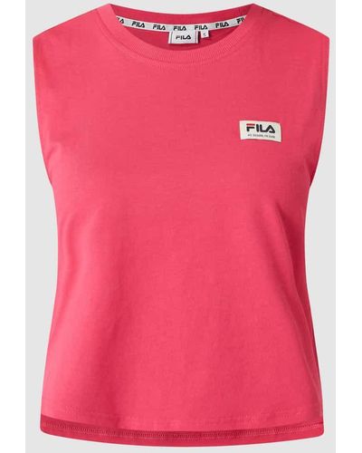 Fila Boxy Fit Top aus Baumwolle Modell 'Taggia' - Pink