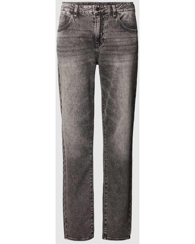 Armani Exchange Slim Fit Jeans mit Knopfverschluss - Grau