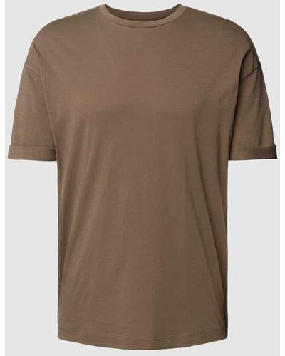 DRYKORN T-Shirt mit überschnittenen Schultern Modell 'THILO' - Braun