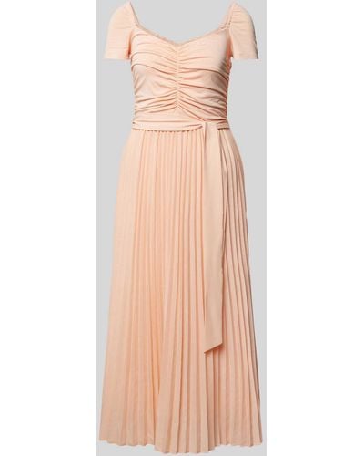 Guess Midi-jurk Met Plooien - Roze