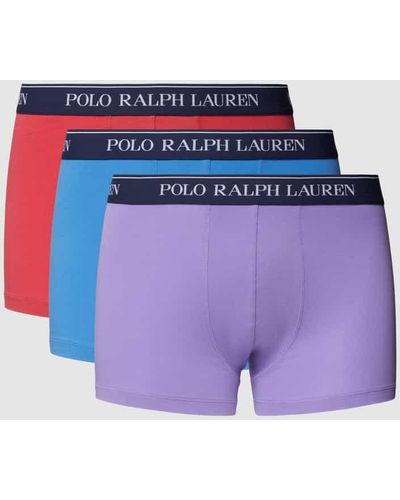 Polo Ralph Lauren Boxershorts mit elastischem Logo-Bund und Regular Fit - Blau