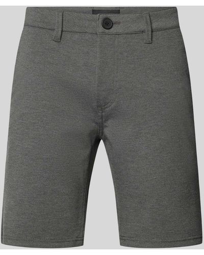 Blend Regular Fit Shorts mit Eingrifftaschen - Grau
