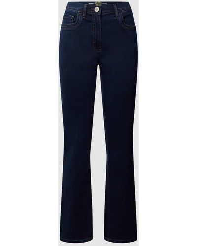 ZERRES Coloured Straight Fit Jeans Modell GINA - Blau