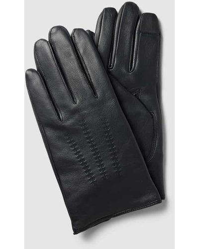 BOSS Handschuhe aus Lammleder Modell 'Hainz' - Schwarz