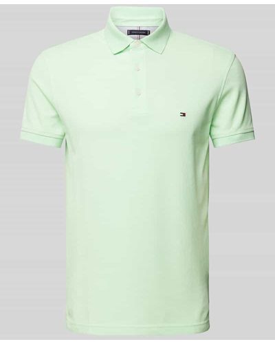 Tommy Hilfiger Poloshirt mit Label-Stitching - Grün