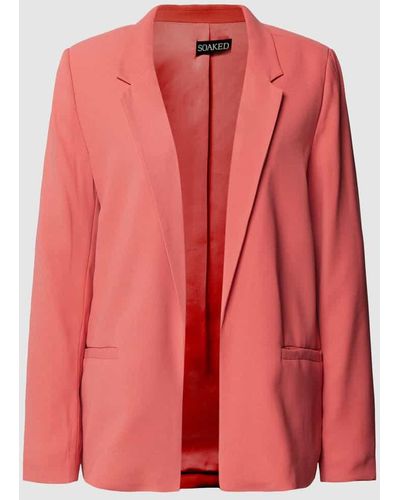 Soaked In Luxury Blazer mit Reverskragen Modell 'Shirley' - Pink