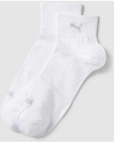 PUMA Socken mit Logo-Print im 2er-Pack - Weiß
