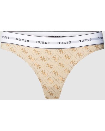 Guess String Met All-over Motief - Wit