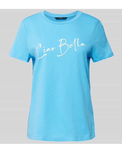 Vero Moda T-Shirt mit Schriftzug Modell "Bonnie" - Blau