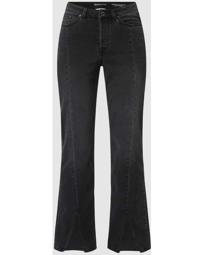 Tom Tailor Denim Slim Straight Fit Jeans mit Stretch-Anteil Modell 'Emma' - Schwarz