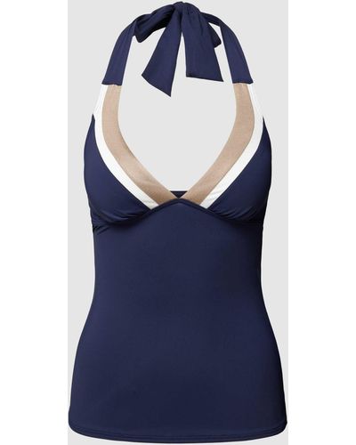 Esprit Tankini-bovenstuk Met Halter Om Te Strikken - Blauw