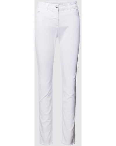 Sportalm Skinny Fit Jeans im unifarbenen Design - Weiß