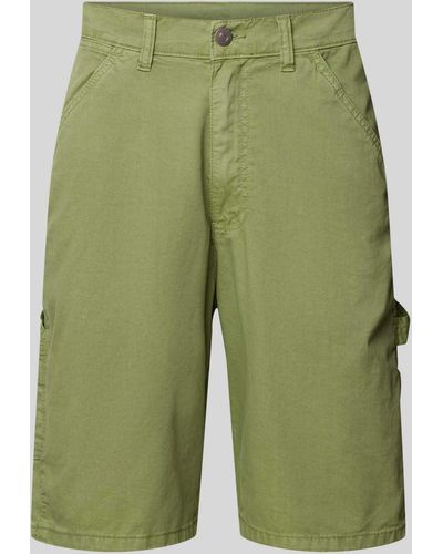 Urban Classics Regular Fit Shorts mit Hammerschlaufe - Grün