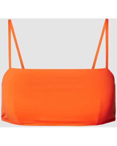 MYMARINI Bikini-Oberteil mit Spaghettiträgern Modell 'EASYTOP' - Orange
