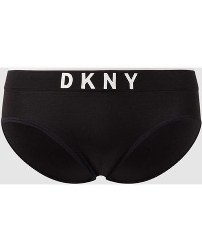 DKNY Slip aus Mikrofaser - Schwarz