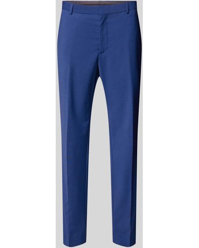Calvin Klein Regular Fit Anzughose mit Gesäßtasche - Blau
