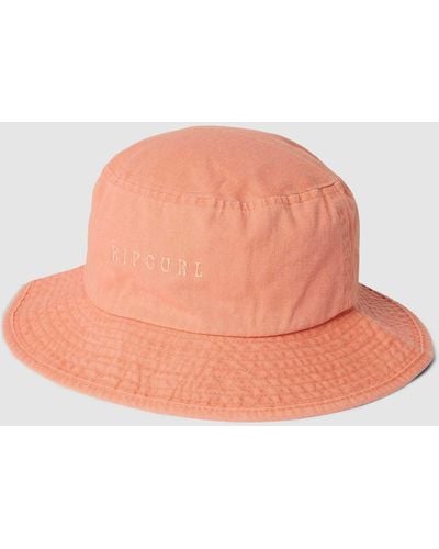 Rip Curl Bucket Hat mit Label-Stitching Modell 'WASHED' - Orange