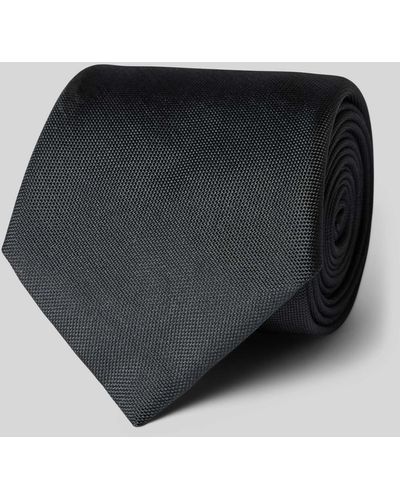 BOSS Krawatte mit Label-Patch - Schwarz