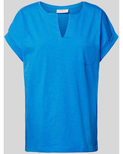 Freequent T-Shirt mit Brusttasche Modell 'Viva' - Blau