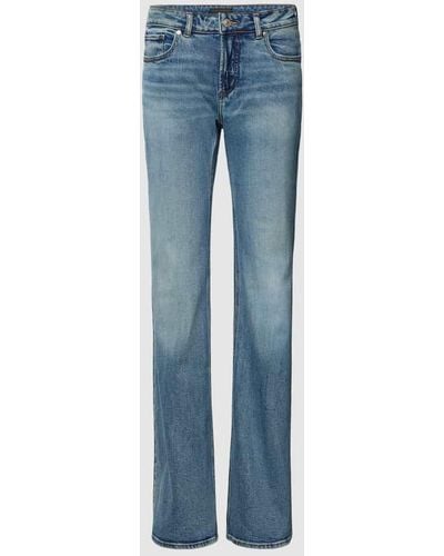 Silver Jeans Co. Flared Cut Jeans im 5-Pocket-Design Modell 'Be Low' - Blau