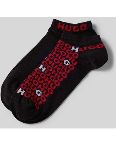 HUGO Socken mit Label-Details im 2er-Pack - Rot