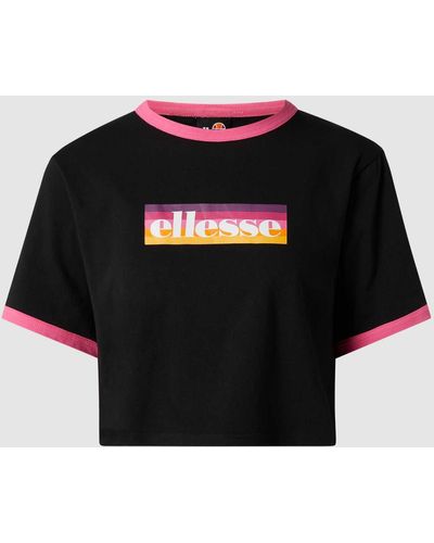 Ellesse T-Shirt mit Logo-Print Modell 'Filide' - Schwarz