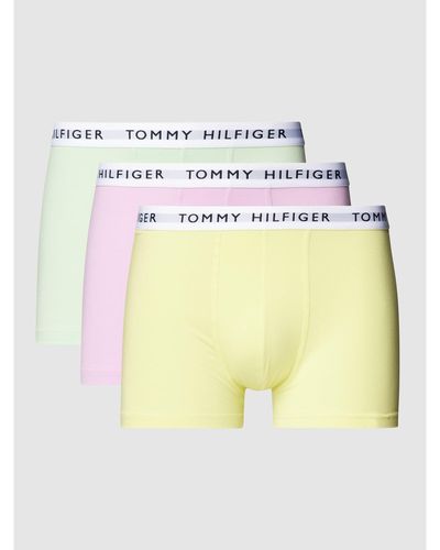 Tommy Hilfiger Trunks mit Logo-Bund im 3er-Pack - Lila