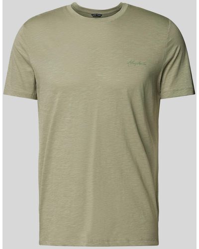 Antony Morato T-Shirt mit Label-Print - Grün