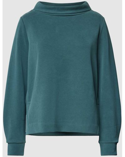 Opus Sweatshirt mit Stehkragen Modell 'Getsomi' - Grün