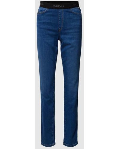 Marc Cain Jeans mit elastischem Bund Modell 'SIENA' - Blau