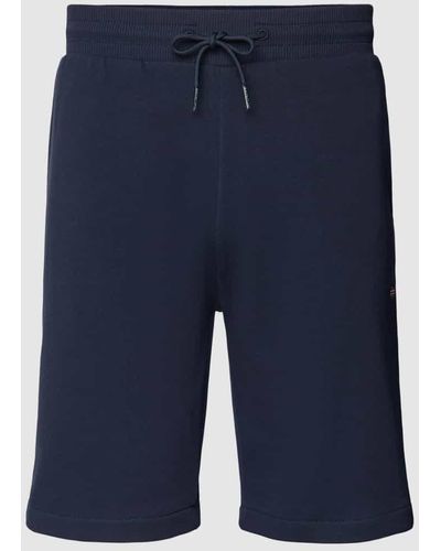Napapijri Straight Fit Shorts mit elastischem Bund - Blau