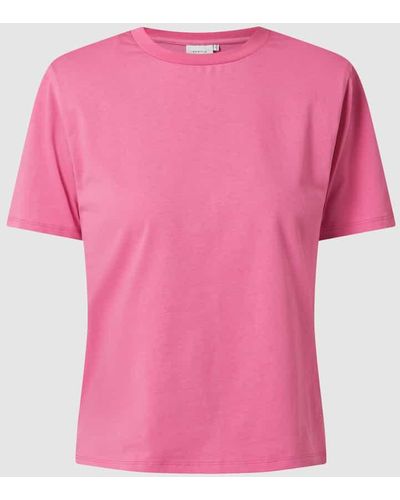 Gestuz T-Shirt aus Bio-Baumwolle Modell 'Jory' - Pink