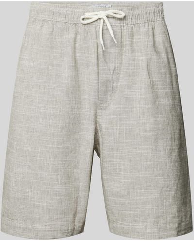 Review Shorts mit elastischem Bund - Grau