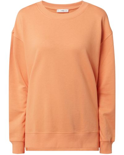 Mango Sweatshirt Met Extra Brede Schouders, Model 'sun' - Oranje