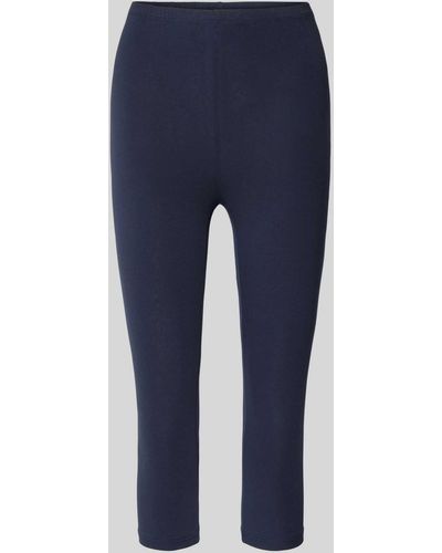 Fransa Slim Fit legging Met Verkort Model - Blauw