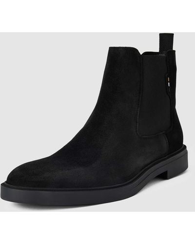 BOSS Chelsea Boots Met Labeldetails - Zwart