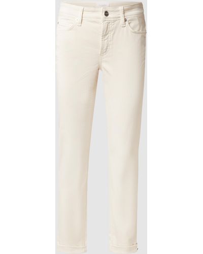 Cambio Skinny Fit Jeans mit Stretch-Anteil Modell 'Piper' - Natur