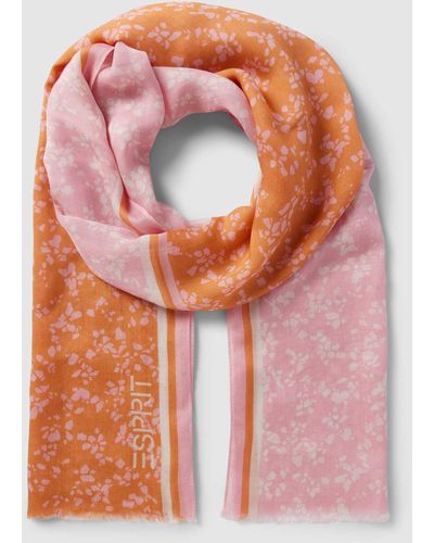 Esprit Schal mit Allover-Muster - Pink