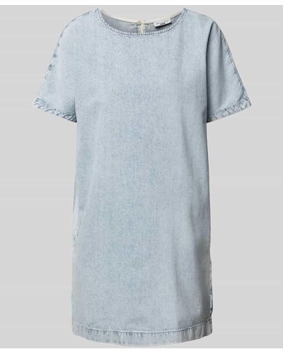 Marc O' Polo Jeanskleid mit Rundhalsausschnitt - Blau