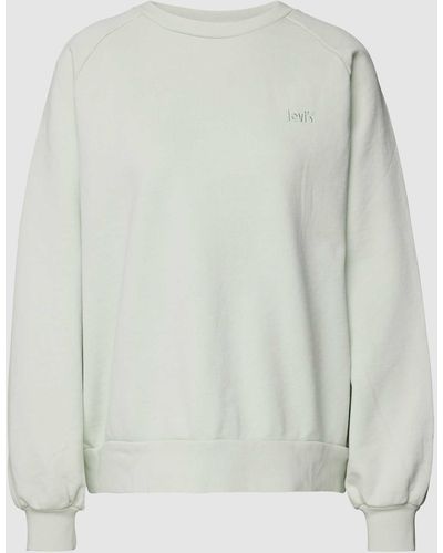 Levi's Sweatshirt Met Labelstitching - Groen
