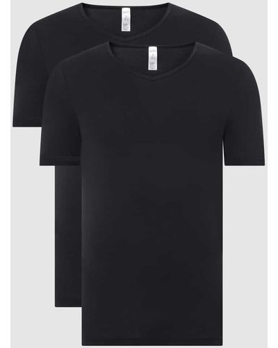 SKINY T-Shirt aus Baumwolle im 2er-Pack - Schwarz