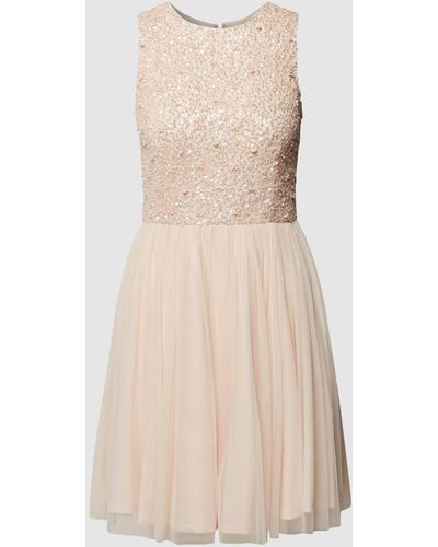 LACE & BEADS Cocktailkleid - Natur