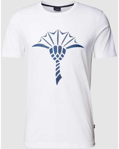 Joop! T-Shirt mit Logo-Print Modell 'Alerio' - Blau